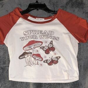 Spread your wings crop top